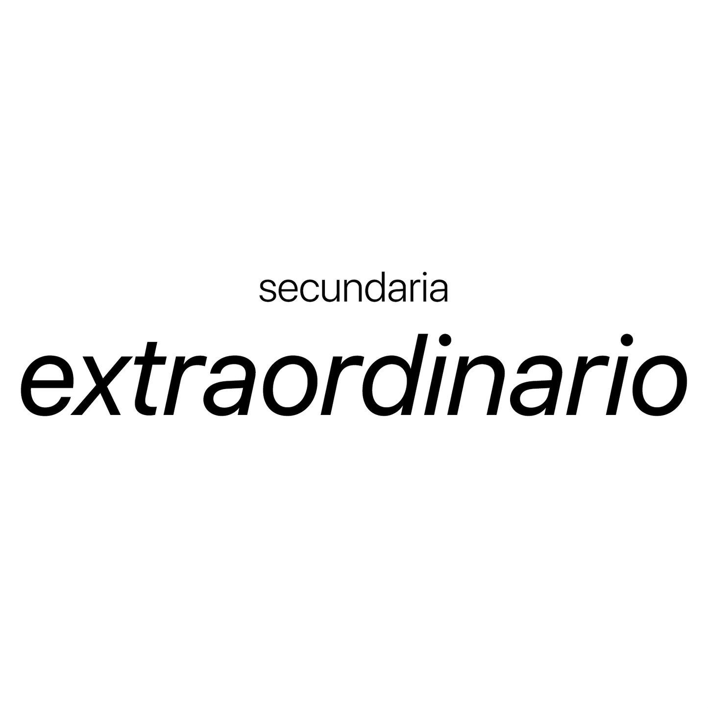 Extraordinario secundaria.